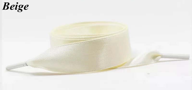 1 Paar Satin-Seidenband-Schnürsenkel für Sneaker, 2 cm Breite, 80 cm/100 cm/120 cm Länge – Detail 12