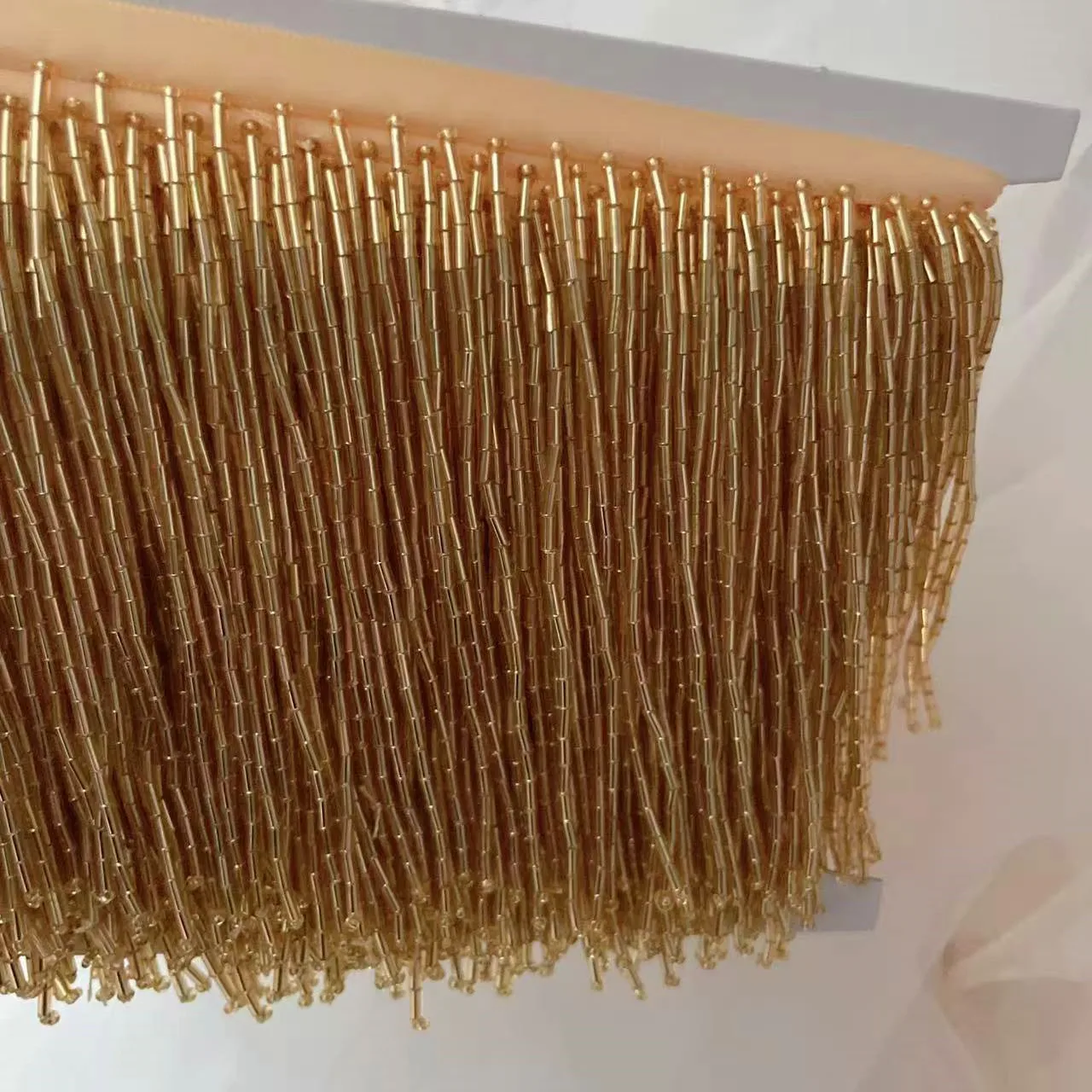 Rohrquasten-Kleiderzubehör, Spitzenbesatz, Hochzeits- und Abendkleid, Perlenverzierung, RS24495, 15 Farben, 10 cm Breite – Detail 7