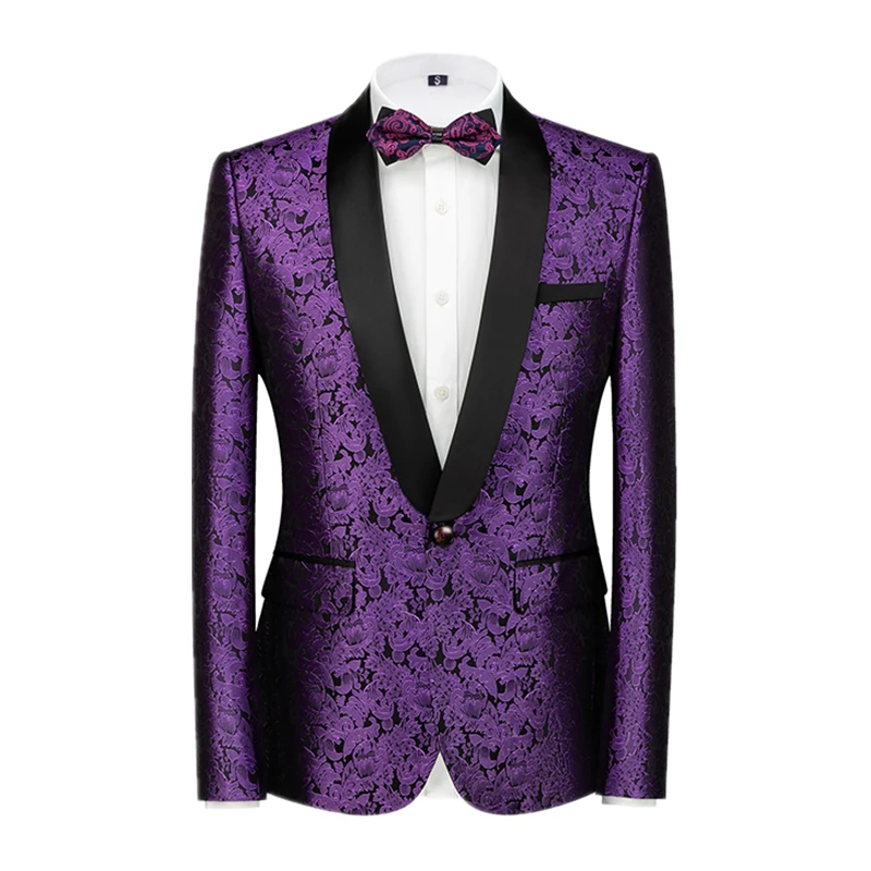 2026 New Men\'s Dark Brown Suit Jacket, Wedding Business Dress Coat, Slim Blazers, Costume, Asian Size, M-5XL, 6XL