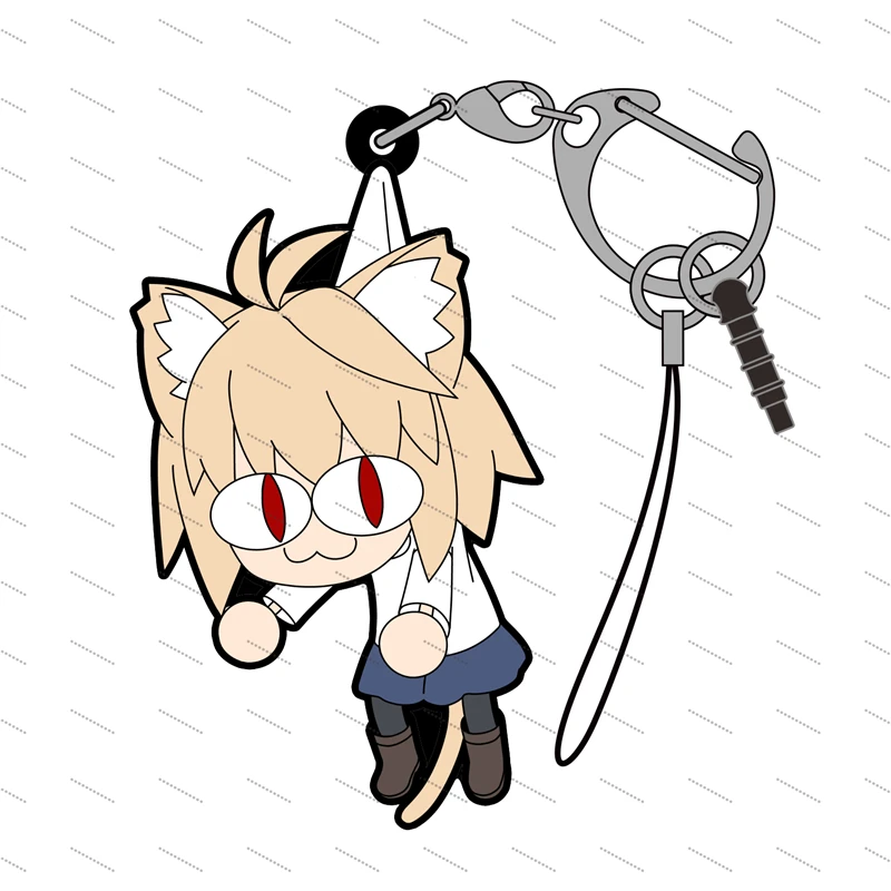 Game Anime Tsukihime 6cm Cute Acrylic Keychain Pendant Bag Car Keychain Phone Accessories Present Friends Fans Gifts