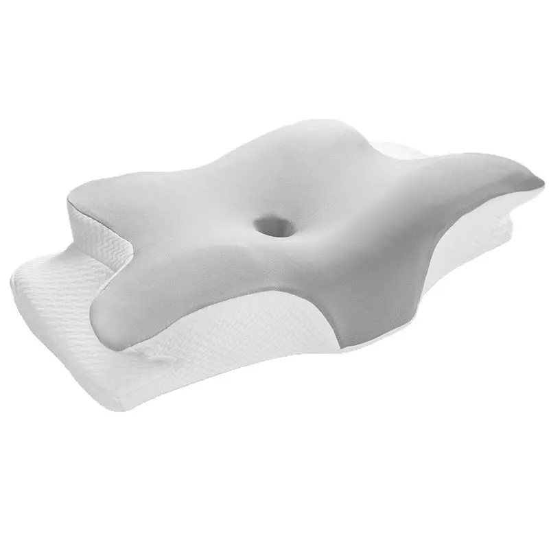 Butterfly Memory Pillow Solid Color Special-shaped Horn Pillow Cotton Slow Neck Protection Sleep Pillow Butterfly Memory Pillow