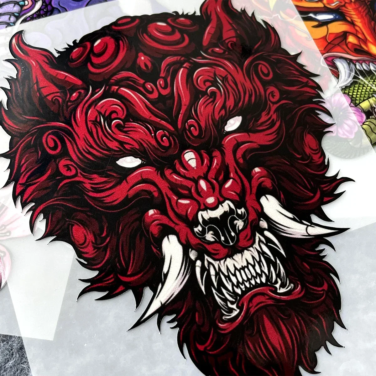 Pegatinas JDM dragón León ciervo serpiente calcomanía Auto puerta ventana maletero casco reflectante pegatina Accesorios de Motor