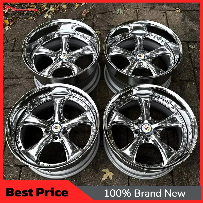 【2026】Two-Piece Deep Concave Forged Wheel Chrome 17-24 Inch 5x112 5x114.3 5x120 Passenger Car Rims For BMW 3 5 7 Series Audi A4