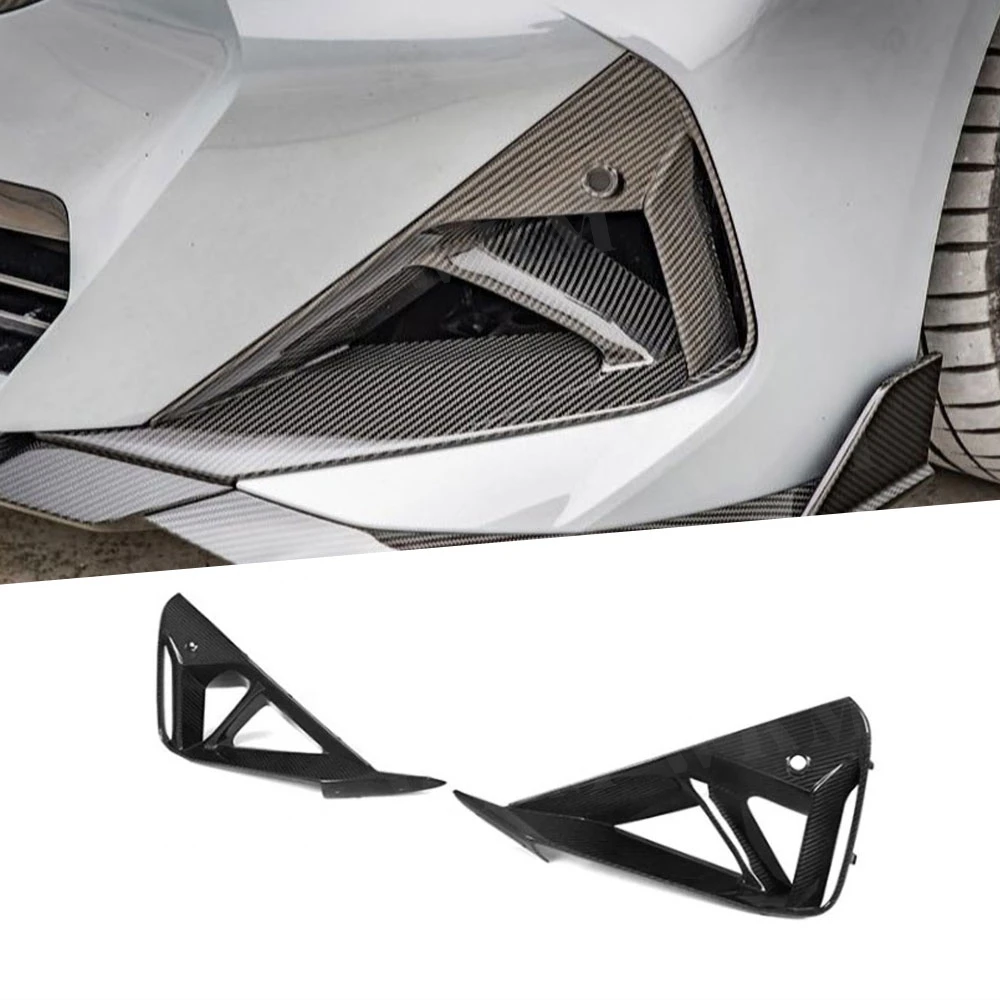 

Для BMW 2 серии G42 Coupe M240 M-sport 2022+ сухой передний бампер из углеродного волокна, воздухозаборник, вентиляционные отверстия, сплиттер, комплекты кузова