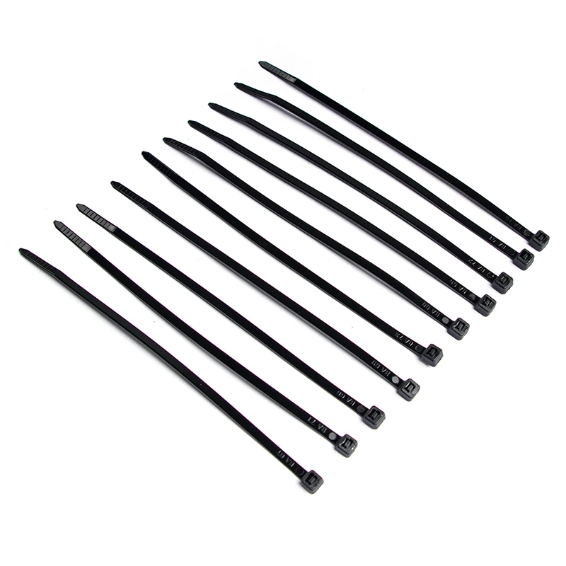 50pcs RC Top Fashion Model Airplane Cable Ties 4x200 for Receiver Battery ESC Bar - Durable Electronics Binding Accessories
