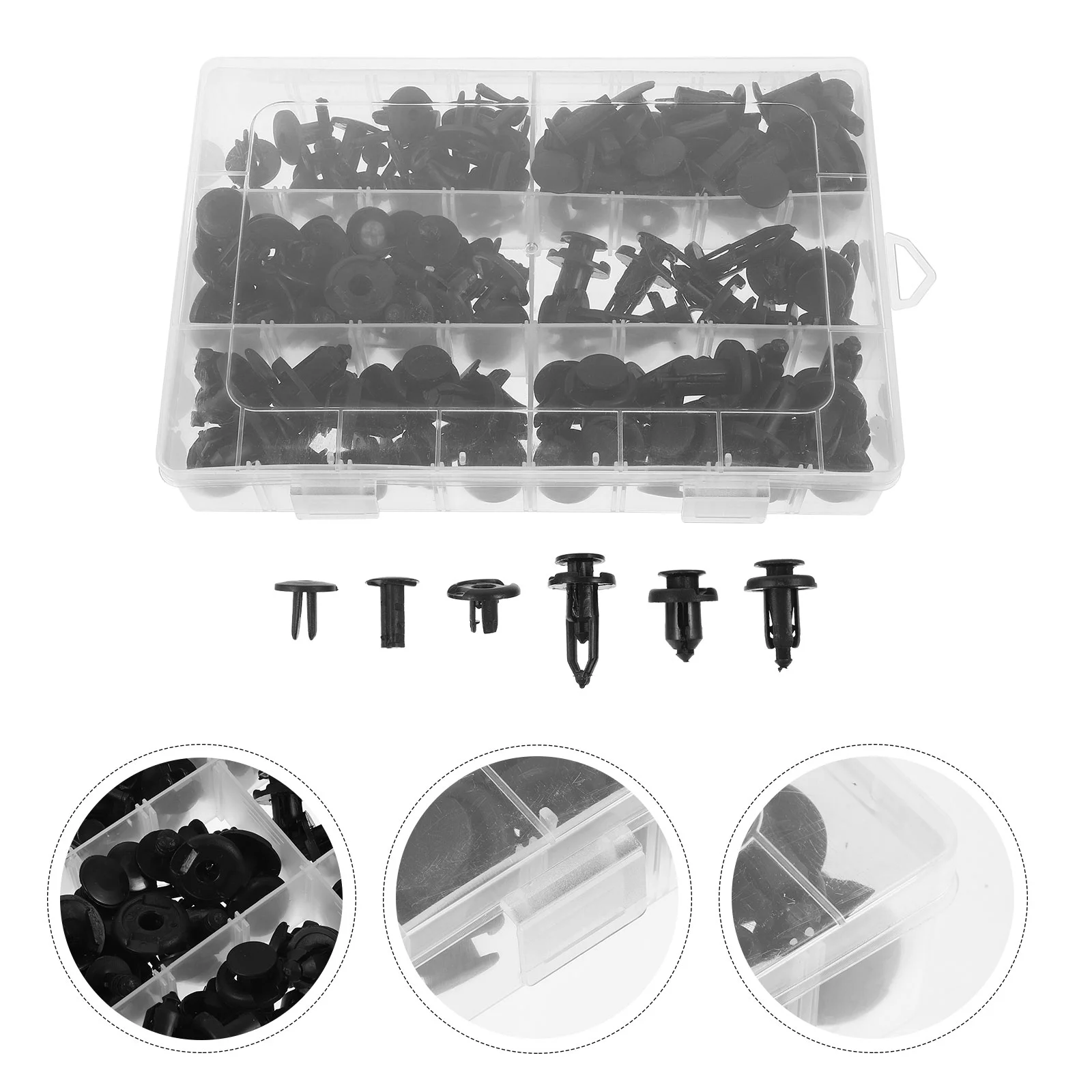 

Car Retainer Clips Bumper Fasteners Automotive Expansion Screws Door Panel Rivet for