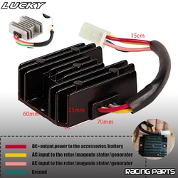 4 Wires Voltage Regulator Rectifier Motorcycle Boat Motor Mercury ATV GY6 50 150cc Scooter Moped JCL NST TAOTAO