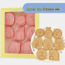 Corner Bio Shape Mold Baking Accessories Cartoon Home Handmade DIY 3D Press Mould Cookie Frosting Fondant Cake Decoration Tools