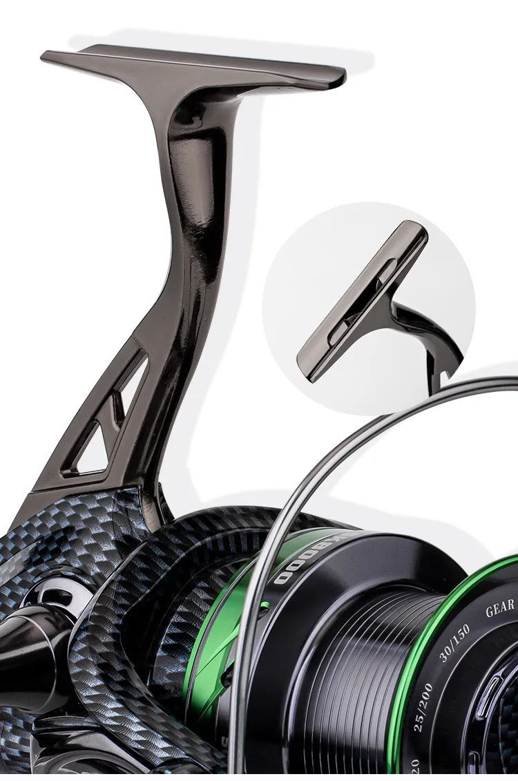 Okuma Brand, 40kg/77lb Max Bremskraft, 92% Vollmetall, Große Meeres-Spinnrolle, Langlebige Salzwasser-Surfcasting-Rolle, Korrosionsbeständig – Detail 16