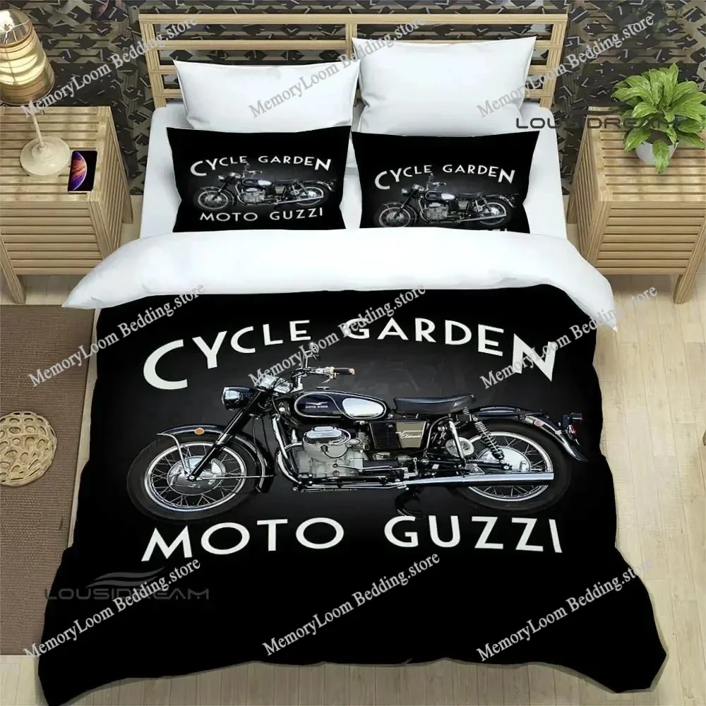 

Guzzi Motorcycle Printed Bedding Sets Exquisite Bed Supplies Set Duvet Cover Bed Comforter Set Bedding Set Luxury Birthday Gift