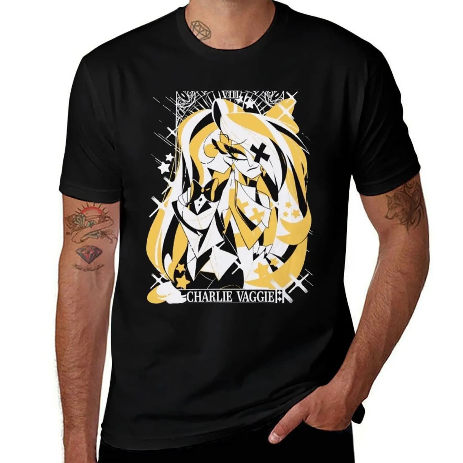 

Charlie Vaggie T-Shirt man t shirt luxury man graphic t shirt t shirts cotton 100% T-shirt