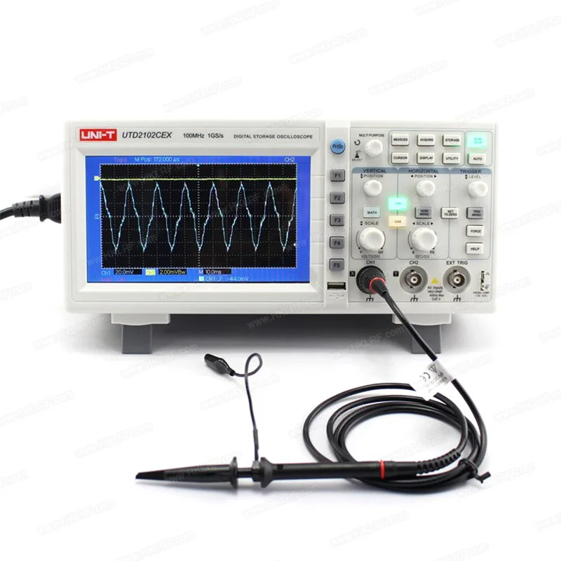 

UTD2102CEX Digital Storage Oscilloscope (100MHz,2CH,1GS/s) Dual Channel