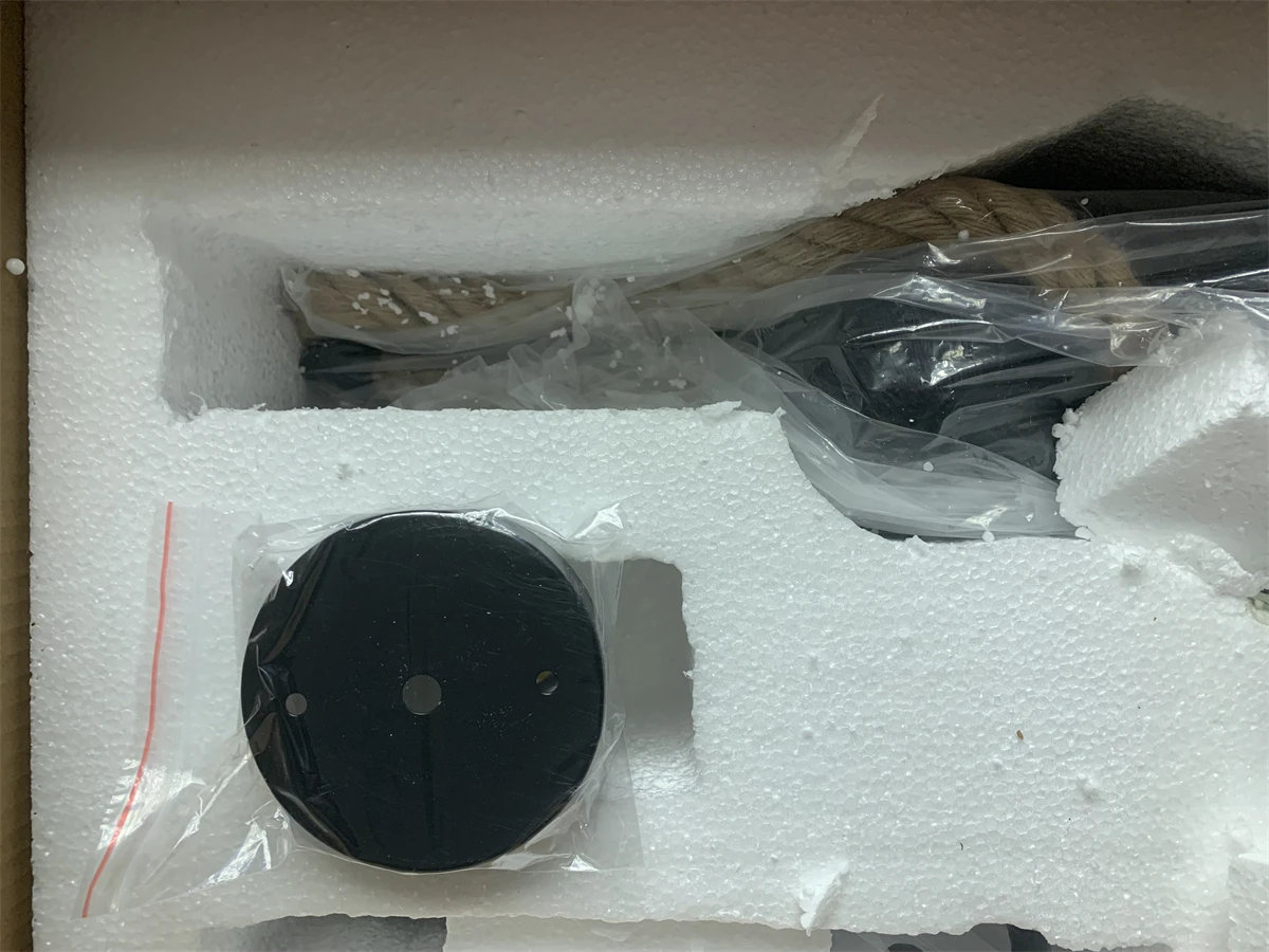 Dropshipping Monkey Lamp Hemp Rope Resin Ceiling Pendant Lamp Retro LED Pendant Lights Living Room Bedroom Home Decor Table Lamp