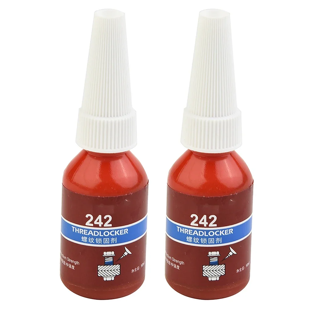 242 Locktite Threadlocker Metalen Bonder Verwijderbare 10 Ml 2 Stuks Lock Tight M6-M20 Draad Gemiddelde Sterkte Universeel