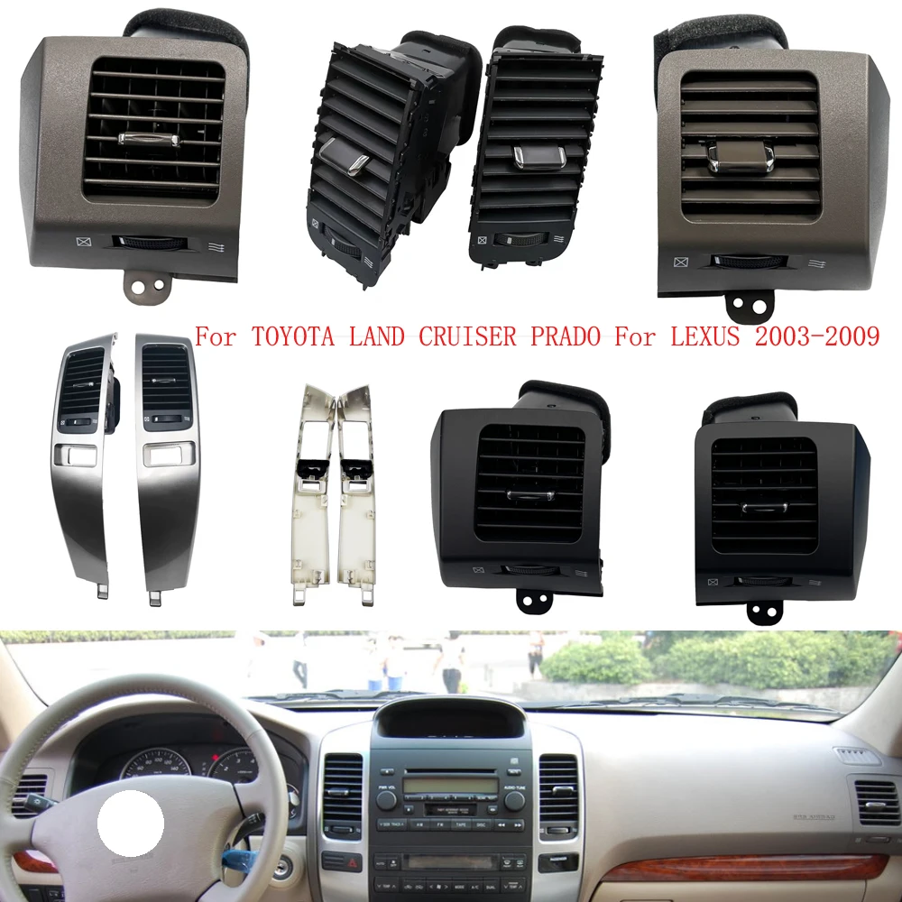 HUIYAN Front Dash Middle Air Conditioner AC Vent Grille Frame Outlet Assembly For TOYOTA LAND CRUISER PRADO For LEXUS 2003~2009