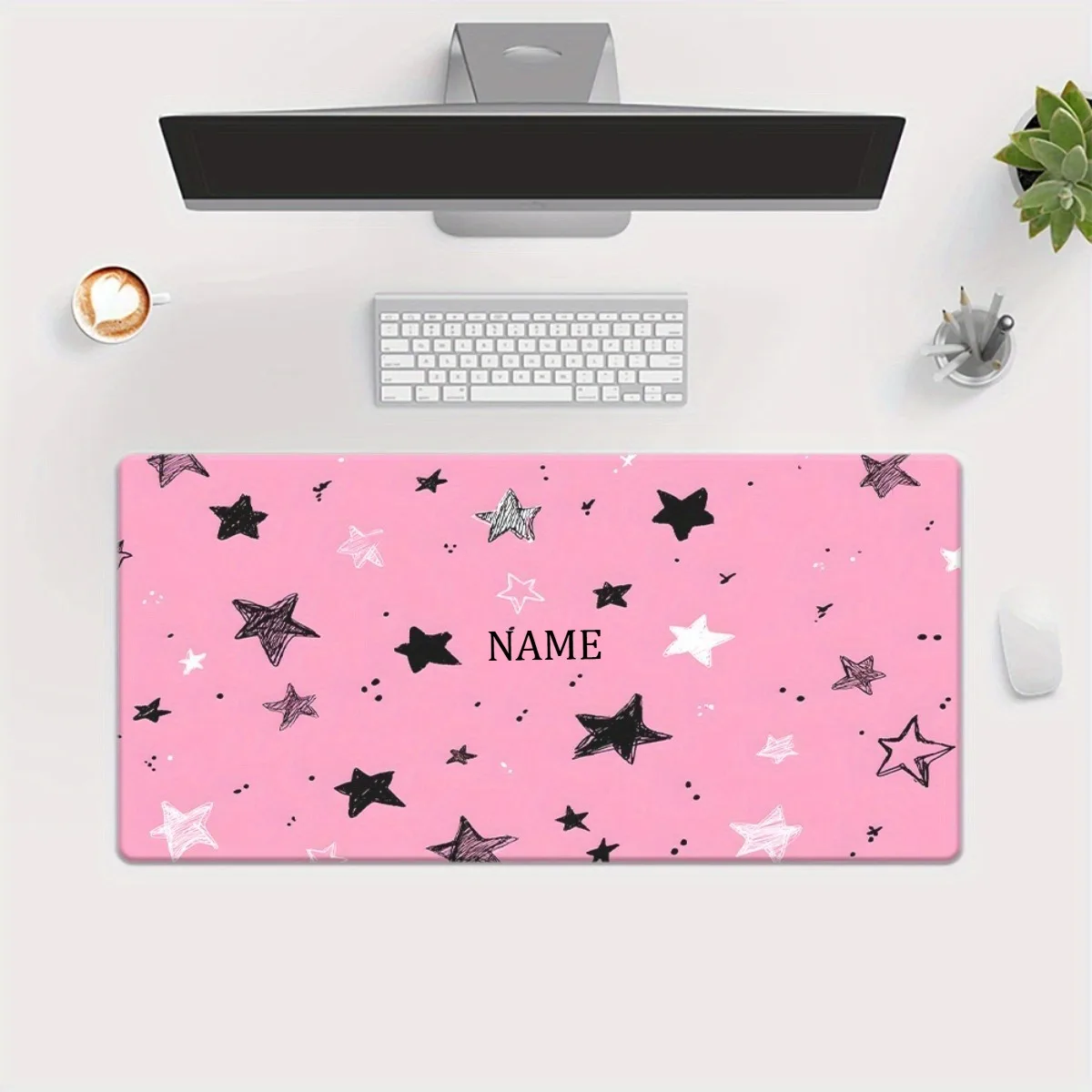 Personalized Custom Name Desk Mat For Workspace, Editable Custom Text Extra Large Size, Versatile Accessory For Computer Desk