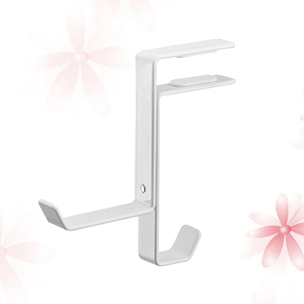 

Adjustable Metal Headphone Hanger For Gaming Headset Under Desk Retractable Hook Holder 13X16Cm White Multi-Use Hanging Rack For