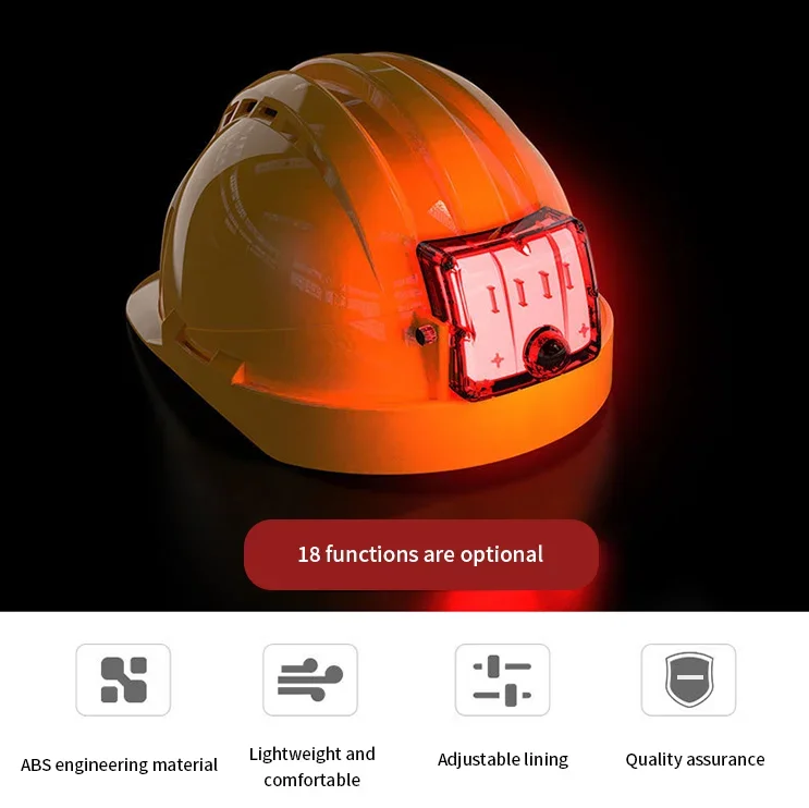 Certified Custom Logo Construction Safety Half Helmet 4G Wifi ABS Engineering Protective Work Climbing Hard Hat GPS Camera