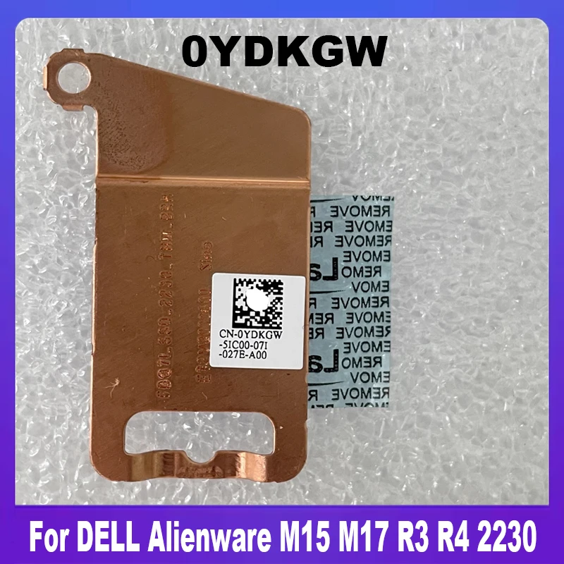 

Новый оригинальный 0YDKGW для DELL Alienware M17 M15 R3 R4 SSD M.2 2230, радиатор жесткого диска YDKGW, быстрая доставка