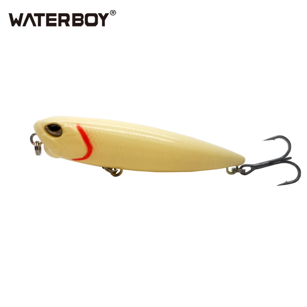 Waterboy novo topwater lápis isca 6.5cm/5.5g flutuante isca dura whopper plopper isca de lápis de pesca