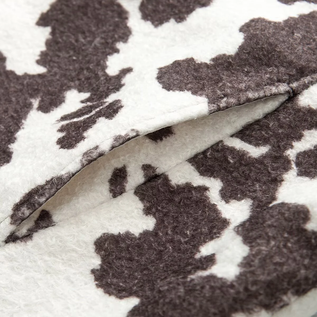 معطف نسائي شتوي جديد لعام 2025 غير رسمي بسيط بياقة متعددة الاستخدامات وأكمام طويلة مطبوع عليه شرابة #5