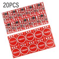 20PCS Professional 2.5-5.5V Self Locking Touch Button Module TTP223 Capacitive Switch Touch Switch Sensor
