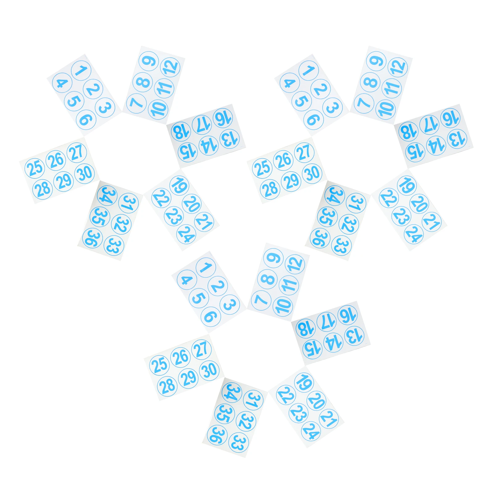 

Self-adhesive Digital Stickers Floor Number Labels Round Kindergarten Spots Preschool