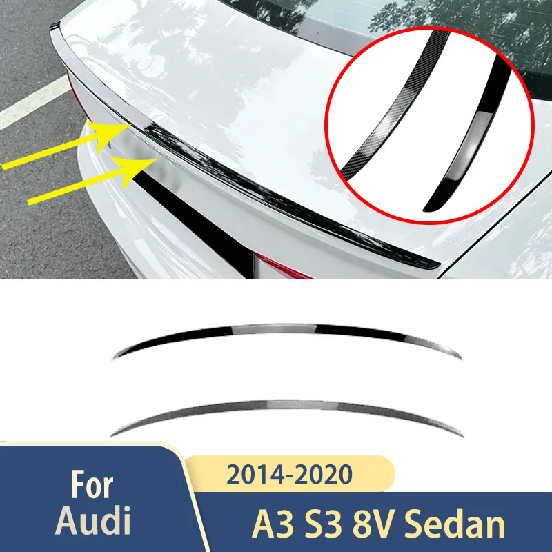 

2014-2020 S For Audi A3 S3 8V Sedan Accessories Spoiler Wing Car Tail Wing Fixed Wind Spoiler Body Kits Rear Wing Decoration