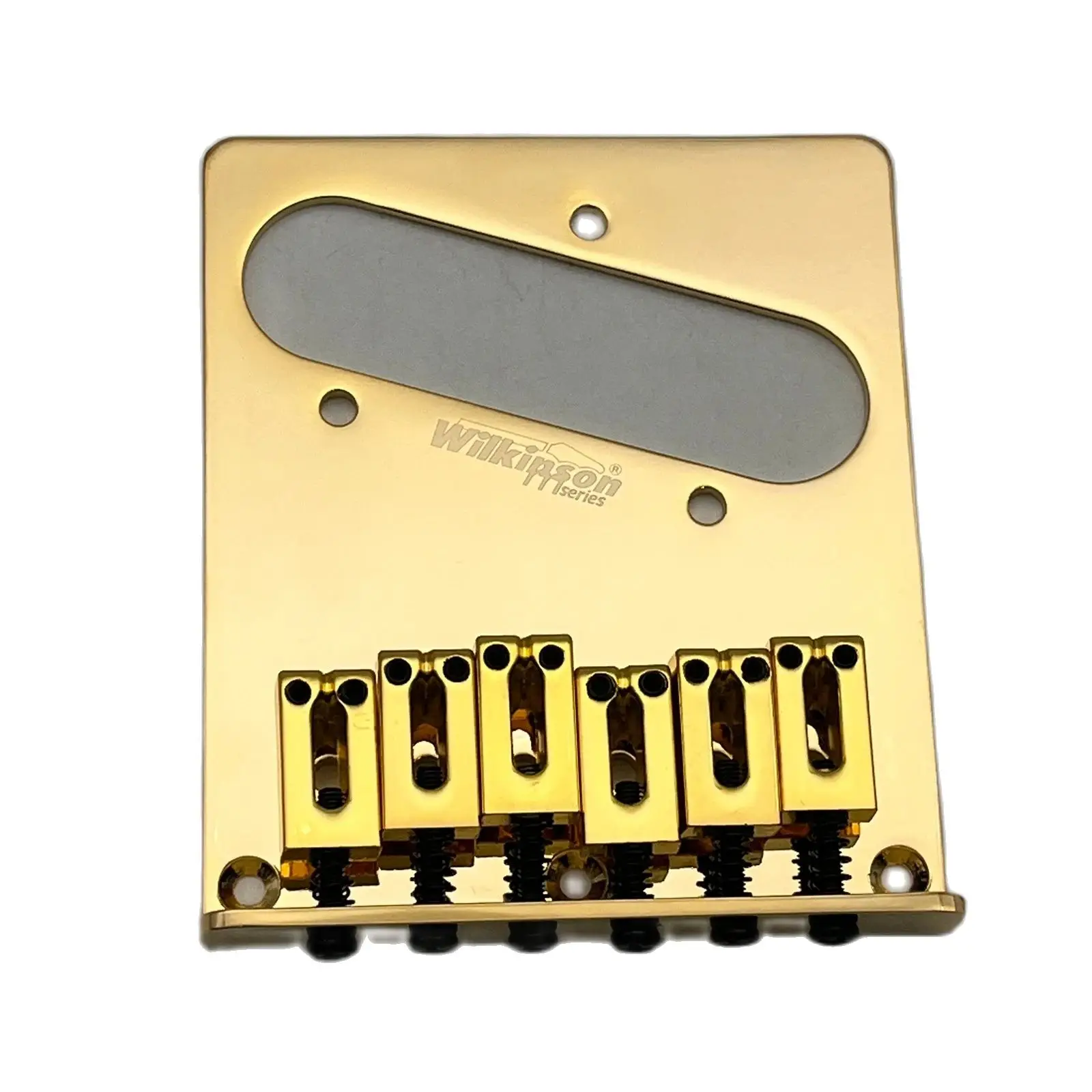 Wilkinson 6-String Pillow for TL Top Mount and Thru-Body Kit Guitar Bridge and Control Plate Gold Plated Guitar Accessories