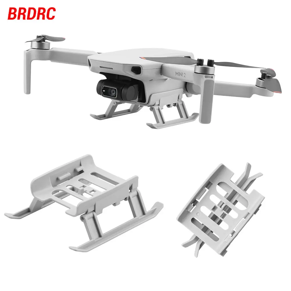 BRDRC Foldable Landing Gear for DJI Mavic Mini 1/2/SE Drone Quick Release Foot Height Extender Leg for Mini 2 SE Accessories