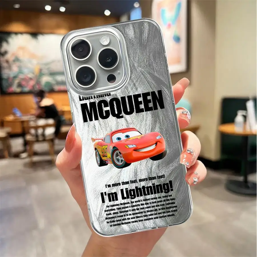 Custodia per iPhone 16e 14 13 Pro 16 Pro Max 11 15 14 Plus 12 Cover posteriore Phoen Sally Lightning McQueen