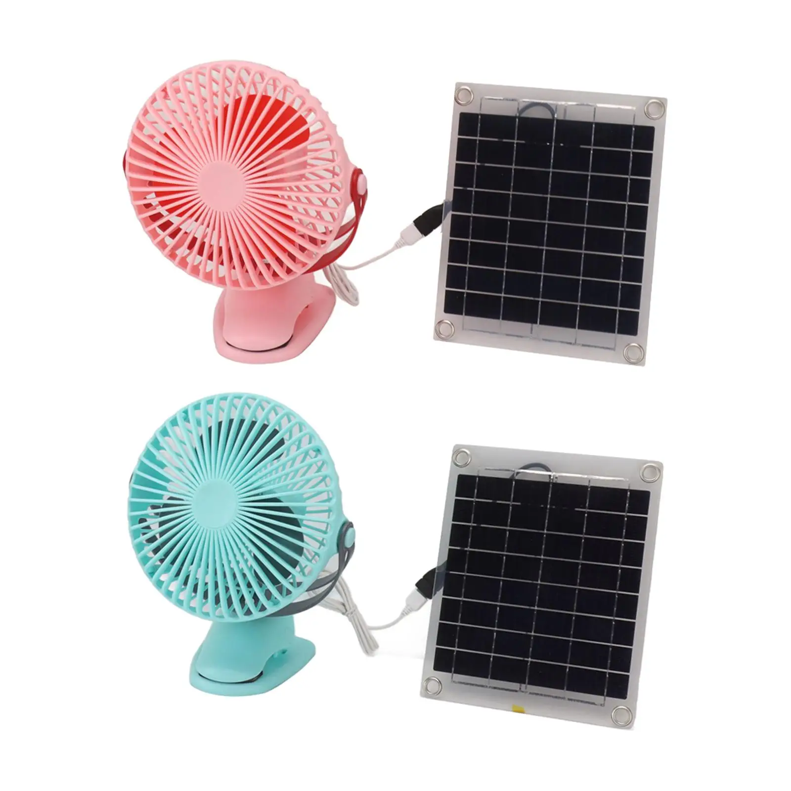 Solar Powered Fan Brushless Motor Personal Desk Fan for Office Home Dorm