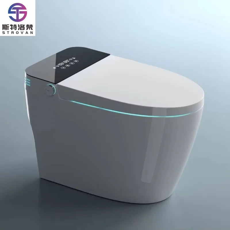 ZXHK Colorful New Fashion Modern Style Wc Porcelain Intelligent Inodoro Bathroom Ceramic Floor Mounted Siphon Automatic Smart To