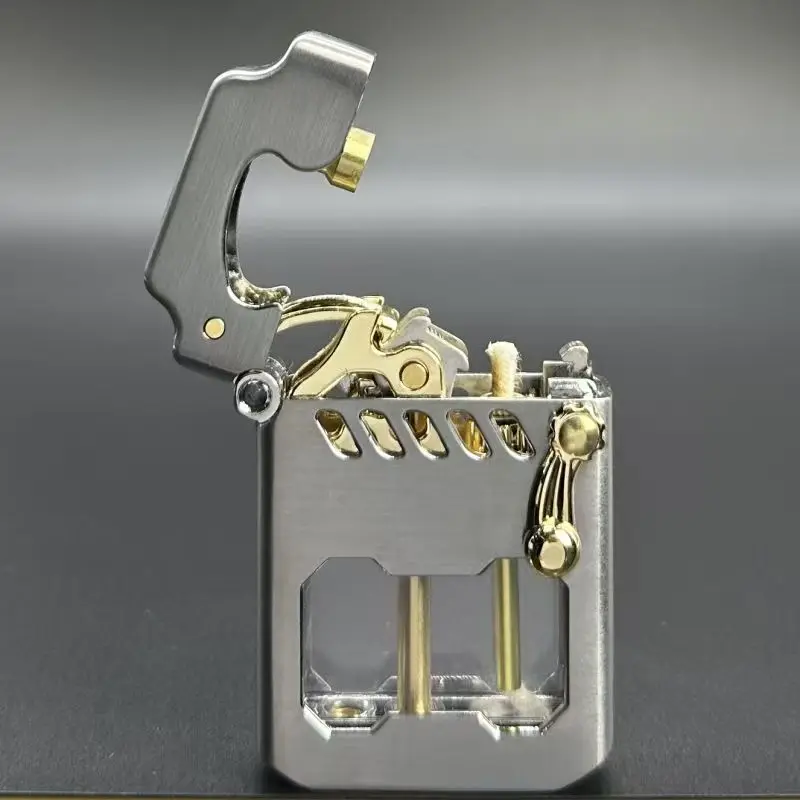 

Zorro Fuel Lighter New Creative Metal Windproof Cigarette Lighter Transparent Super Large Capacity High-end Men's Gift