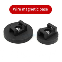 Strong Magnetic Saddle Cable Clip Holder | Magnetic Wire Loom Organizer Fastener | Heavy Duty Magnet Base for Cable Management