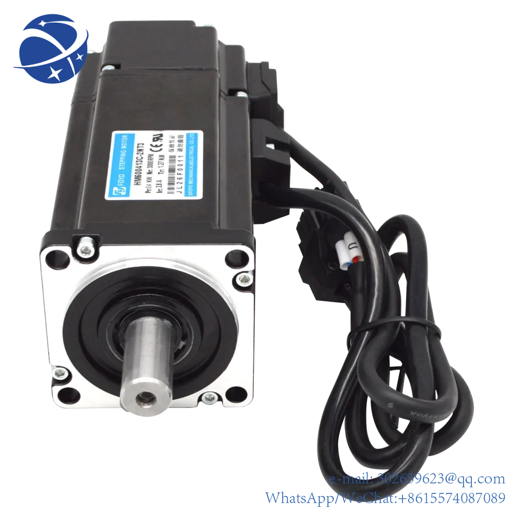 yyhc 60mm Nema24 220V AC Servo Motor 400W HM600413C-2NT3   Controller 3000R/Min 3A 1.27NM with 3M Cable