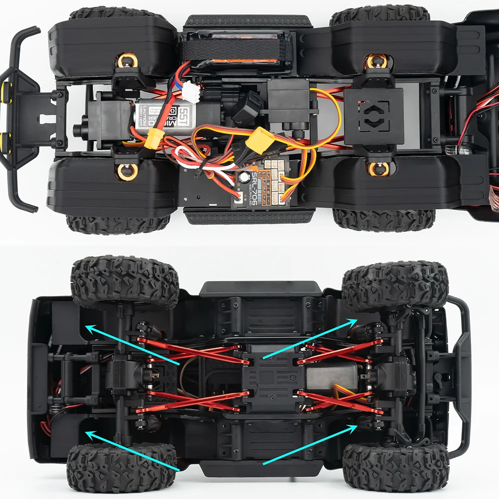 AXSPEED Simulation Kotflügelverbreiterungen für HPI venture HILUX 1/18 RC Auto Upgrade Dekoration Zubehör Teile
