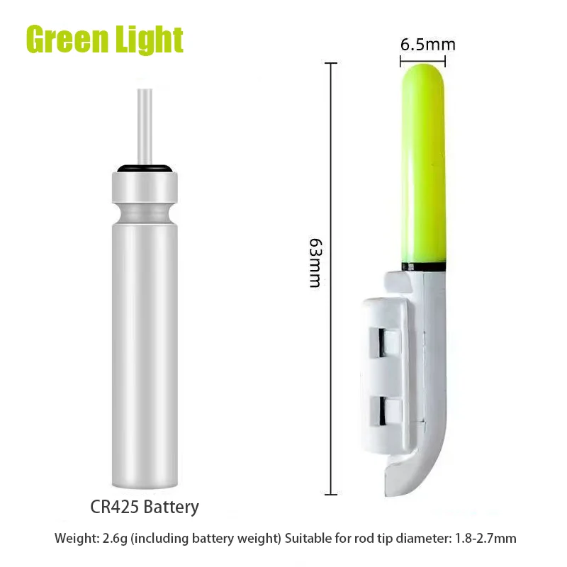 1PC nocne wędkowanie elektroniczny pręt pomadka rozjaśniająca LED Luminous Glow wodoodporny Rock Fishing Float akcesoria sprzętowe bateria CR425 — zdjęcie 4