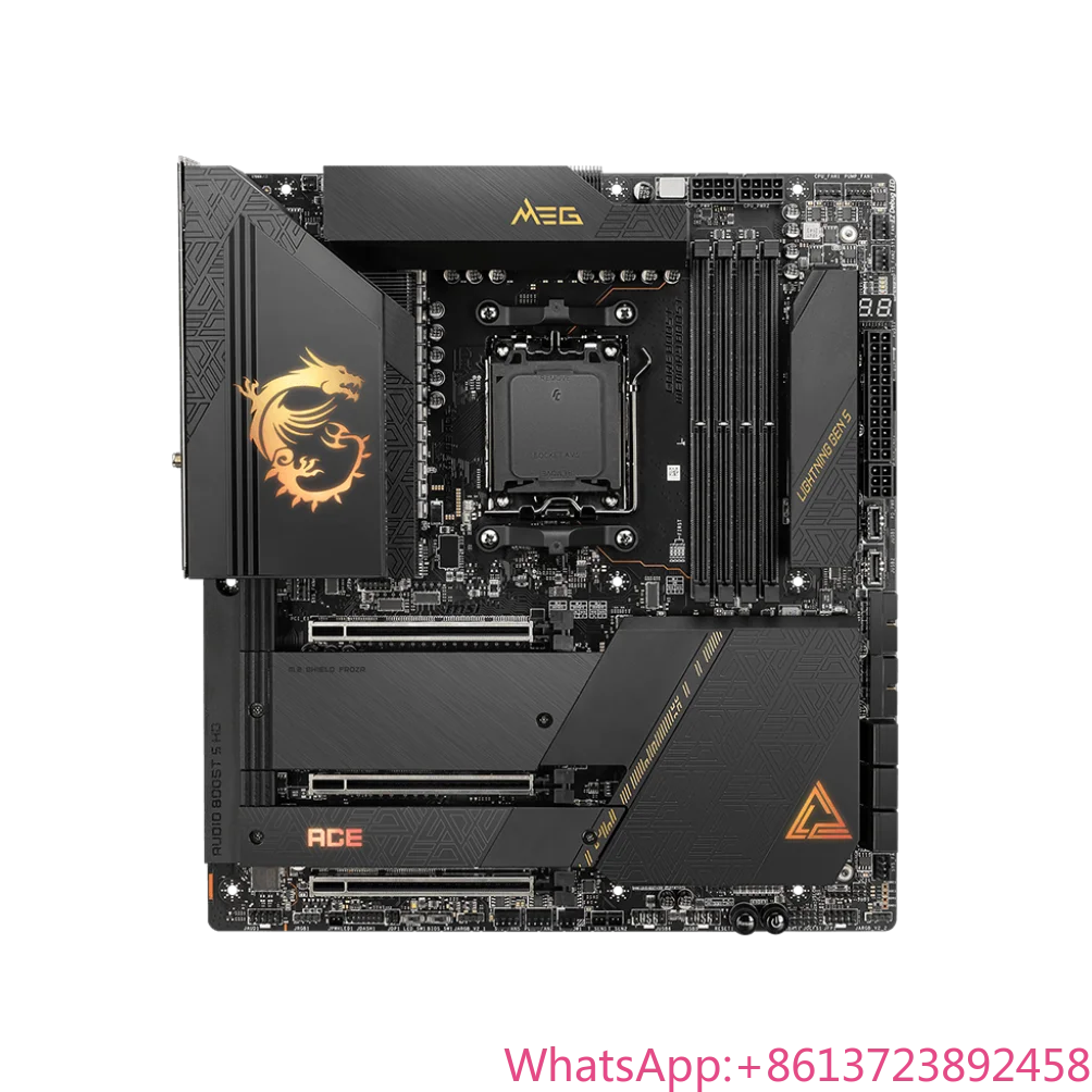 

Hot Sell m.si MEG X670E ACE DDR5 Socket AM5 AMD X670 WiFi E-ATX Computer Hardware & Software Gaming Pc Motherboard