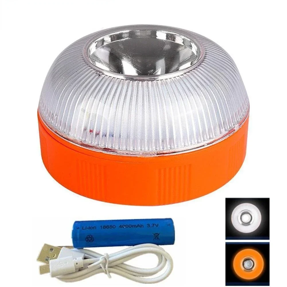 Car Warning Light V16 LED Emergency Flashing Traffic Strong Magnetism Induction Strobe  Charging Approved Auto Warn Lamp