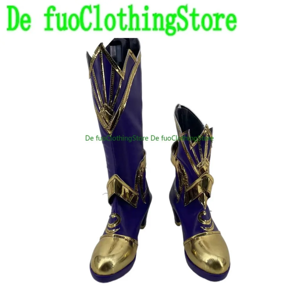 

DefuoClothing Sheng Caier Cosplay Shoes Anime Convention Boots Anime Game Role-playing Shoes And Boots Halloween Party