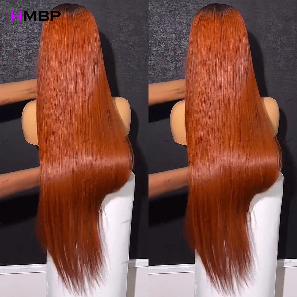 16-36 Inch 13x6 Reddish Brown Lace Front Wigs Pre-Plucked Wigs Brazilian 100% Human Hair 400 Density Straight HD Lace Front Wigs