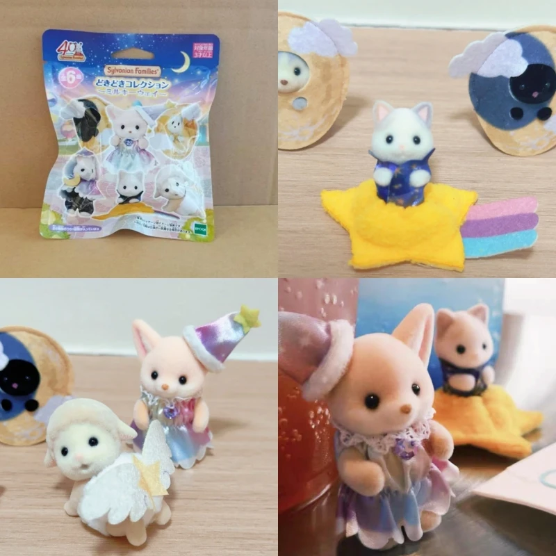 

Подлинная серия Sylvanian Families The Milky Way, слепая сумка, милый кавайный персидский кот, кукла, модель, подвеска, коллекционная игрушка в подарок
