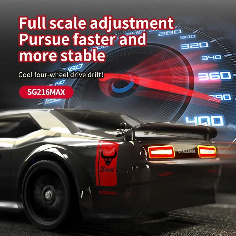KBDFA SG216 MAX 1:16 سيارة الانجراف RC بدون فرشاة مع LED 70KM/H أو 40KM/H 4WD عالية السرعة سباق Rc سيارة شاحنة كبيرة للأطفال هدية