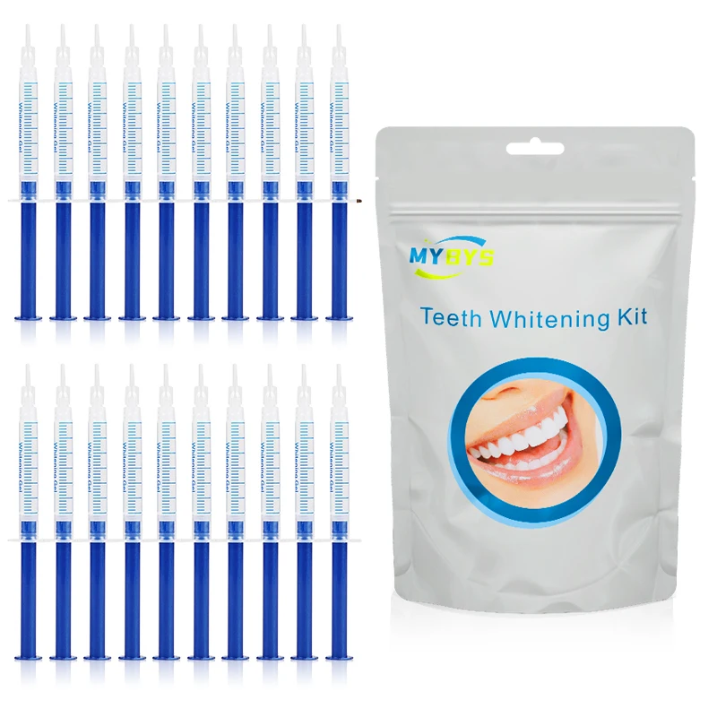 Mybys Zahn Zahn aufhellung sgel Peroxid Mundpflege Zahn reiniger Werkzeug tragbares Blaulicht Bleich system Heimgebrauch