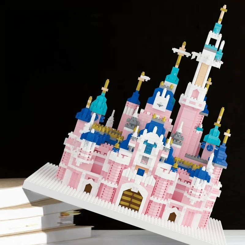 

Disney Castle Building Blocks High Difficulty Princess Architecture Puzzle Assembly Toy Children's Birthday Gift