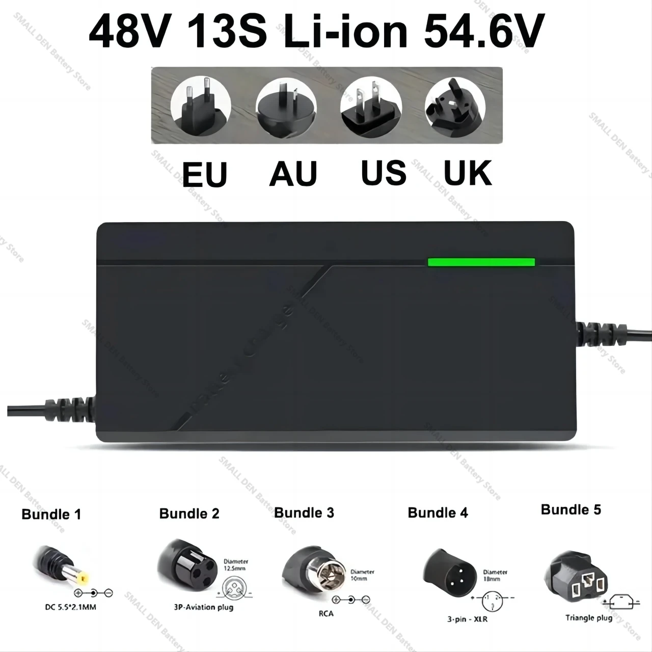 New54.6V 2A 3A 5A شاحن بطارية ليثيوم 54.6 فولت دراجة كهربائية شاحن ل 13S 48 فولت بطارية ليثيوم أيون شاحن جودة عالية #5