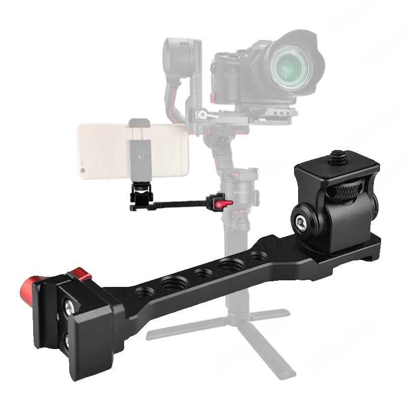 Camera Monitor Mount for DJI RS4 RS3-mini RS2 RS3 RS-3Pro RSC2 Gimbal Stabilizer Accessories With1/4 3/8 Threads Cold Shoe