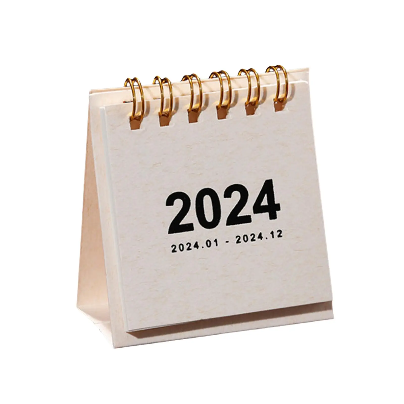 Small Desk Calendar 2024 Standing Desk Calendar Twin Wire Binding Calendar for Planning Organizing Office Home Desktop Ornaments
