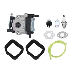 Leaf Blower Carburetor Sparking Plug Air Filter Sponge Primer Bulb Assembly Set for Hitachi RB24EA Carburetor Sparking Plug Kit